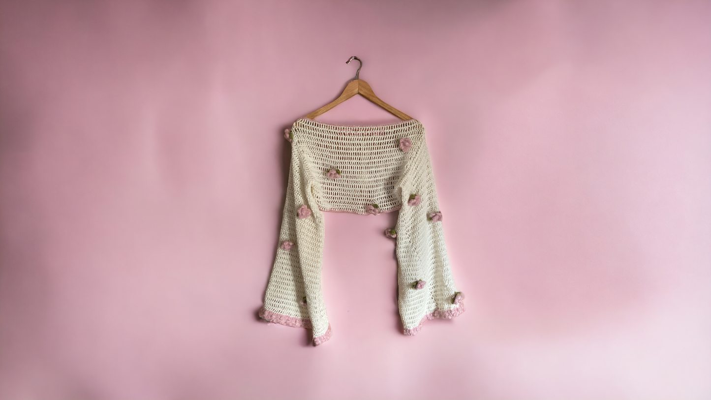 The Garden Fae Crochet Shrug