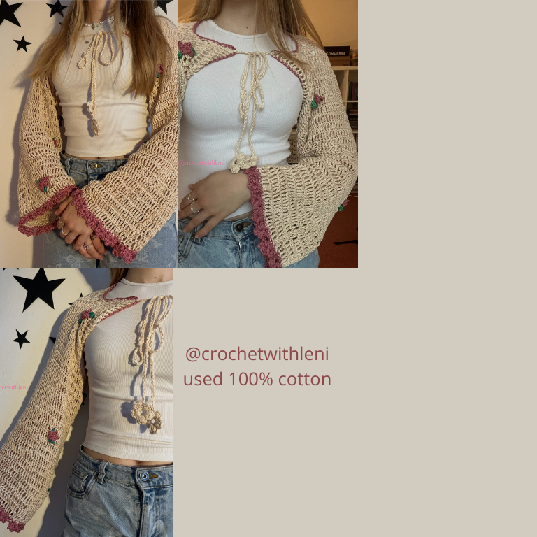 Modèle de crochet pour le boléro Garden Fae